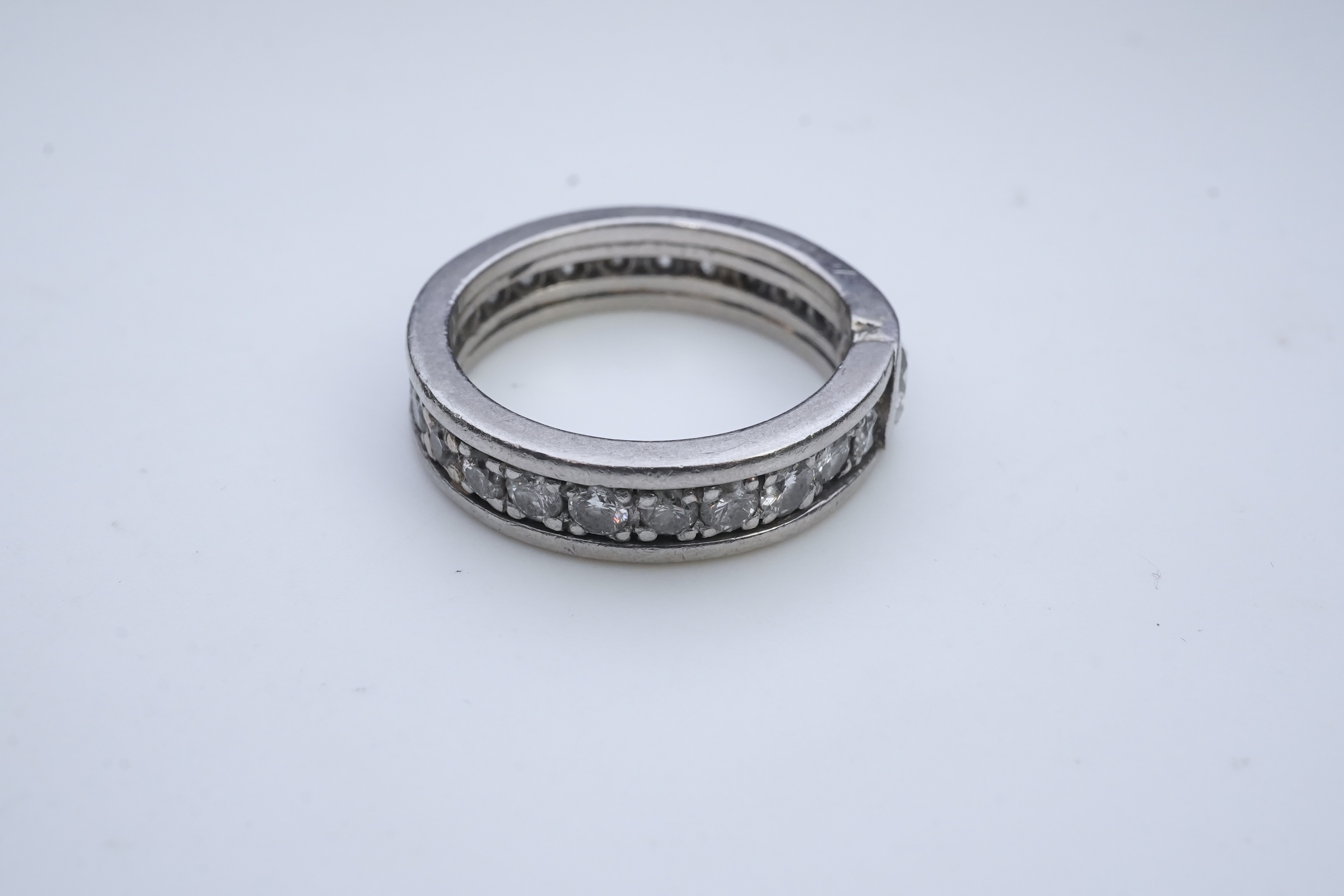 A diamond eternity ring